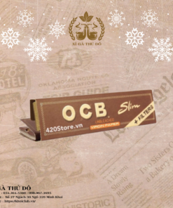 OCB Nâu Dài Kèm Tips ( ocb slim unbleached virgin+tips )