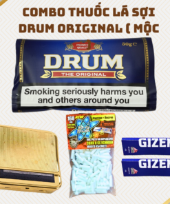 COMBO Thuốc Lá Sợi Drum Original ( Mộc )