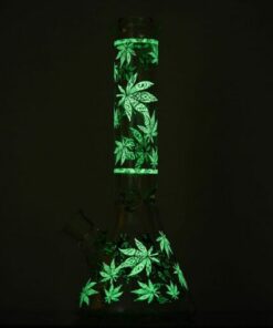 Boong Thủy Tinh Lá Cannabis Phản Quang