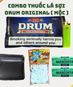 COMBO Thuốc Lá Sợi Drum Original ( Hộp Cuốn Đen )