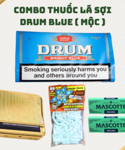 COMBO Thuốc Lá Sợi Drum Blue ( Hộp Cuốn Vàng )