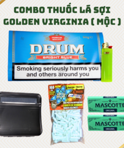 COMBO Thuốc Lá Sợi Drum Blue ( Hộp Cuốn Đen )