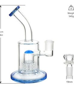 Boong Thuỷ Tinh Celtic Glass - Mầu Xanh 1 Tầng Lọc