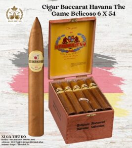 Cigar Baccarat Havana The Game Belicoso 6x54