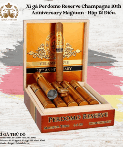 Xì gà Perdomo Reserve Champagne 10th Anniversary Magnum - Hộp 12 Điếu Chính Hãng