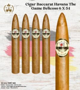 Cigar Baccarat Havana The Game Belicoso 6x54