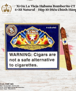 Xì Gà La Vieja Habana Bomberito CT 4×32 Natural – Hộp 10 Điếu Chính Hãng