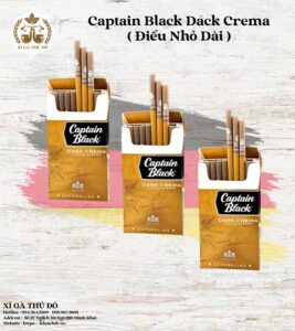 Captain Black Dark Crema điếu nhỏ dài