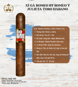 Xì gà Romeo by Romeo y Julieta Toro Habano