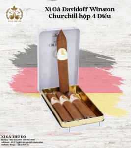 Xì Gà Davidoff Winston Churchill hộp 4 Điếu