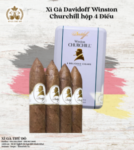 Xì Gà Davidoff Winston Churchill hộp 4 Điếu